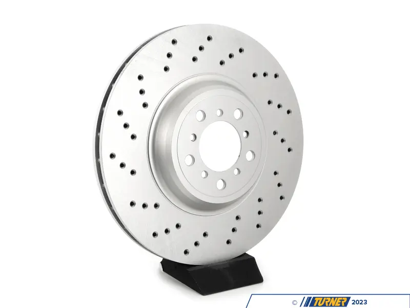 34112284809-X - ECS Front V5 Drilled Brake Rotors - Set