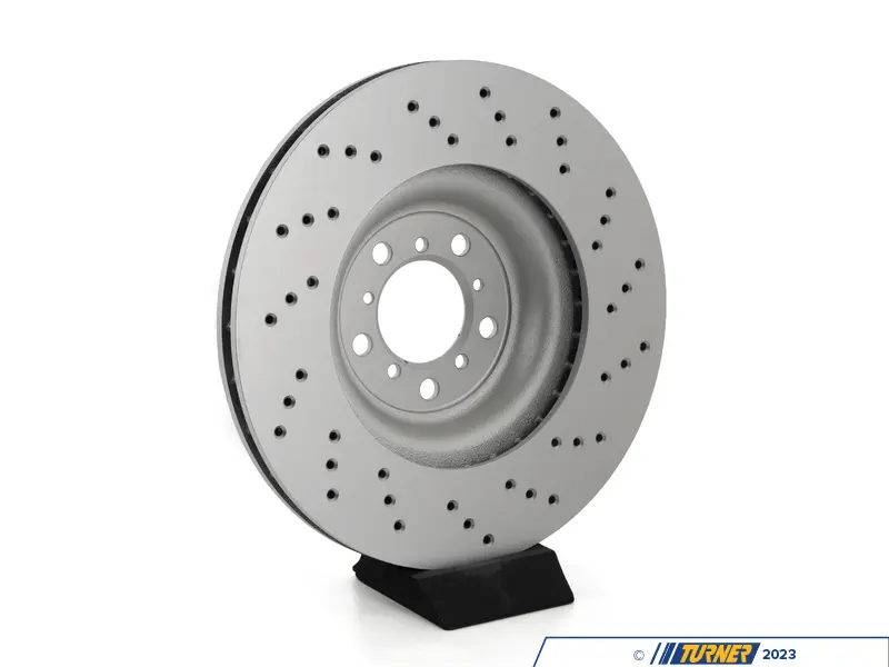 34112284809-X - ECS Front V5 Drilled Brake Rotors - Set