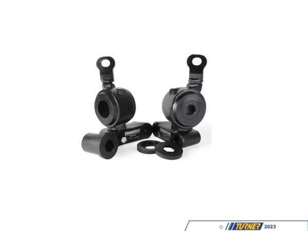 Powerflex Black Series MINI R50/R52/R53 Gen 1 Front Control Arm - Rear Bushings With Brackets PFF5K-101B