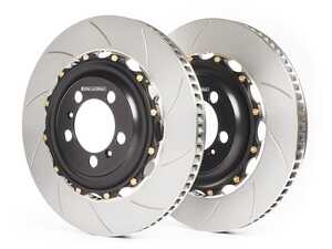Porsche 986 / 987 / 996 / 997.1 2-Piece Slotted Front Brake Rotors - Pair