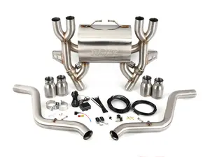 E9X M3 Turner Motorsport Stainless Steel Valved Axle Back Exhaust - Brushed Tips