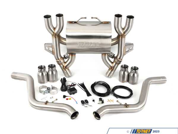Turner Motorsport E9X M3 Turner Motorsport Stainless Steel Valved Axle Back Exhaust - Brushed Tips 013888LA01-01KT1
