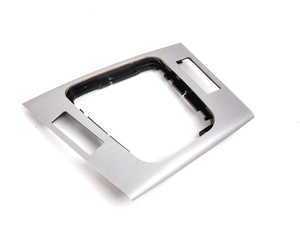 Genuine BMW Center Console Trim - Shadow Brushed Aluminum - E46 323Ci 325Ci 328Ci 330Ci M3