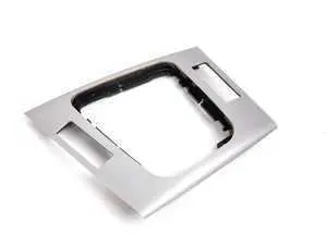 Genuine BMW Center Console Trim - Shadow Brushed Aluminum - E46 323Ci 325Ci 328Ci 330Ci M3