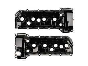 NRW Designs S65 Aluminum Valve Cover - Smooth Black