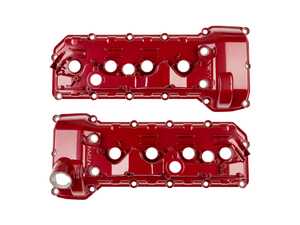 NRW Designs S65 Aluminum Valve Cover - Smooth Red