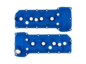 NRW Designs S65 Aluminum Valve Cover - Wrinkle Blue