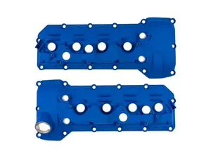NRW Designs S65 Aluminum Valve Cover - Wrinkle Blue