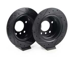 Rear V5 Drilled & Slotted Brake Rotors - Set (272x10)