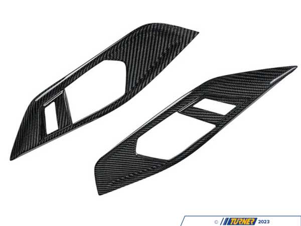 AutoTecknic Dry Carbon Interior Door Handle Trim Set - F87 M2 | F22 2-Series | F20 1-Series