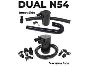 BMS Turbo Double Baffle Oil Catch Can Kit For N54 BMW - N54 335/135 - (NO LONGER AVAILABLE)