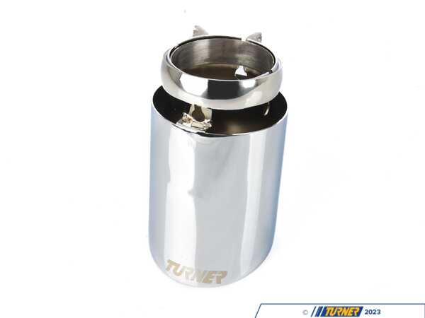 Turner Motorsport 3.5" Universal Mirror Chrome Swivel Exhaust Tip 049478LA03-01