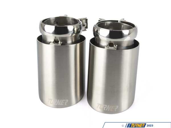 Turner Motorsport Turner 3.5" Brushed Aluminum Swivel Exhaust Tips - Set of 2 049478la03-04KT