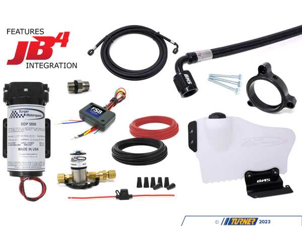 Burger Motorsports BMS Water/Methanol Injection (WMI) Kit - Gen 2 B58 - With White Tank and WMI Throttle Body Spacer WMIK-B58G2-C