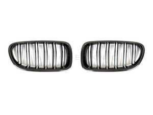 Autotecknic Carbon Fiber Dual-Slat Front Grille Set - F10 5-Series / M5