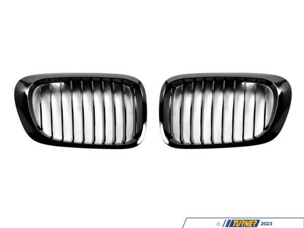 AUTOTECKNIC Autotecknic Glazing Black Front Grille Set  - E46 3-Series Coupe Pre-Facelift / M3  ATK-BM-0030-GB