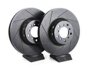 Front V5 Slotted Brake Rotors - Set (345x32)