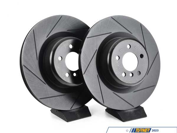 ECS Rear V5 Slotted Brake Rotors - Set (385x24) 34216795318-S