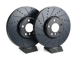 Front V5 Drilled & Slotted Brake Rotors - Set (348x36)