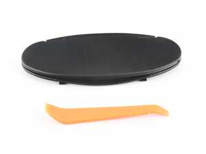 Sun Visor / Mirror Illumination Section Only Carbon Black - Priced Each 