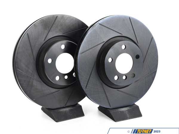 ECS Front V5 Slotted Brake Rotors - Set (348x30) 34116868938-S