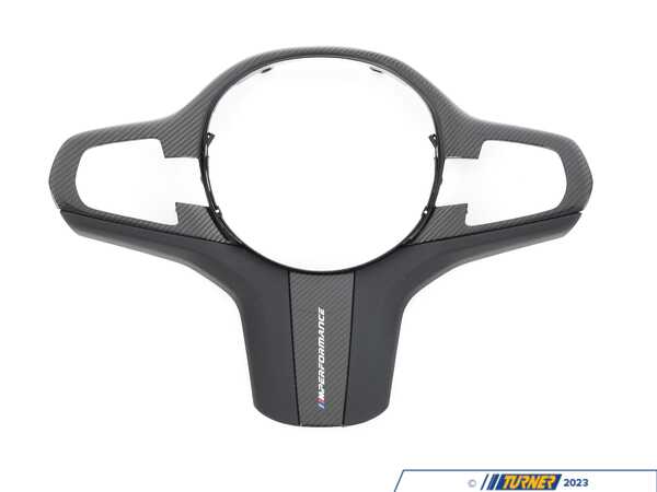 Genuine BMW M Performance Genuine BMW M Performance Leather & Carbon Steering Wheel Cover - F90 G30 G32 G12 G01 G02 (w/o Heated Steering Wheel) 32302456084