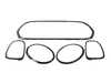 Bremmen Parts MINI F55 F56 F57 Headlight, Grille, And Taillight Trim Rings Set Jet Black  51137449209kt3KT View 1