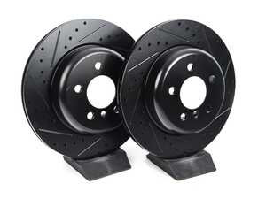 Rear V5 Drilled & Slotted Brake Rotors - Set (330x20)