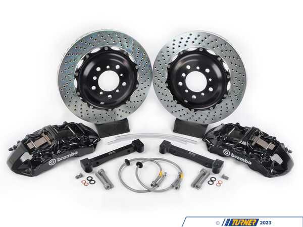 Brembo 01-06 M3 (E46), 06-08 Z4 M-Coupe/Roadster (E85, E86), Front, Drilled, Black, 6 Piston, 355x32 2-Piece 1M1.8008A1