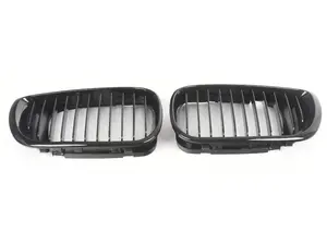 Autotecknic Glazing Black Front Grille Set - E46 3 Series Sedan / Touring LCI