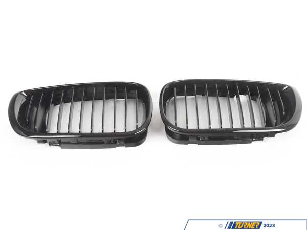 AUTOTECKNIC Autotecknic Glazing Black Front Grille Set - E46 3 Series Sedan / Touring LCI ATK-BM-0040-GB