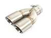 Turner Motorsport Turner Motorsport BMW Double Wall Slash Cut Exhaust Tip - 2.5 Inlet - 3.0 OD - Stepped Left - Brushed Stainless 026732TMS06-01 View 5