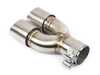 Turner Motorsport Turner Motorsport BMW Double Wall Slash Cut Exhaust Tip - 2.5 Inlet - 3.0 OD - Stepped Left - Brushed Stainless 026732TMS06-01 View 6