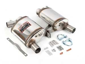 PORSCHE 987 CAYMAN S 3.4i (295 Hp) ' 06 -> ' 08 Rear exhaust Right + Left "Racing"