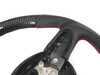 ECS MINI R53 Flat Bottom Carbon Fiber Steering Wheel (Carbon/Perforated Leather/Red Stitching)  RED Center Stripe - Gen 1 Three Spoke BM152-R5302-CPRR View 2