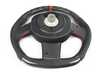 ECS MINI R53 Flat Bottom Carbon Fiber Steering Wheel (Carbon/Perforated Leather/Red Stitching)  RED Center Stripe - Gen 1 Three Spoke BM152-R5302-CPRR View 3