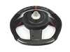 ECS MINI R53 Flat Bottom Carbon Fiber Steering Wheel (Carbon/Alcantara/Red Stitching) RED Center Stripe Three Spoke BM152-R5302-CARR View 3