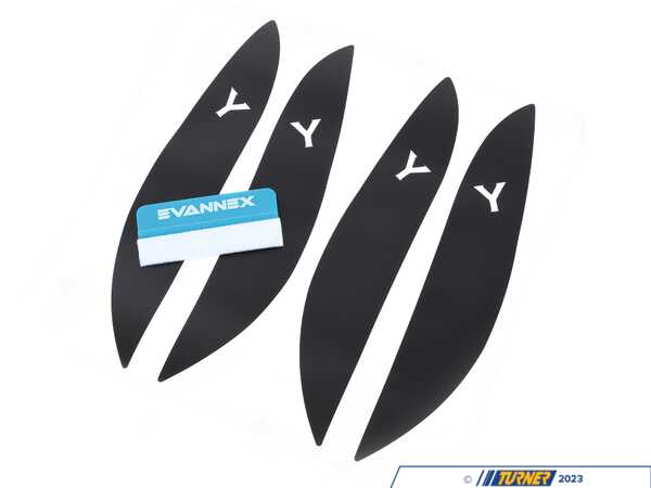EVANNEX Vinyl Headlight Accent Kit for Tesla Model Y - satin black EYEBROW-Y