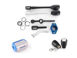 F8X 6-Speed Weighted Shift Knob AND Polyurethane Shifter Arm Bushing With Turner Double Adjustable Short Shift Kit