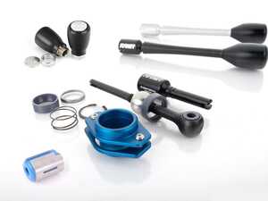 E90 / E92 6-Speed Weighted Shift Knob AND Polyurethane Shifter Arm Bushing With Turner Double Adjustable Short Shift Kit 