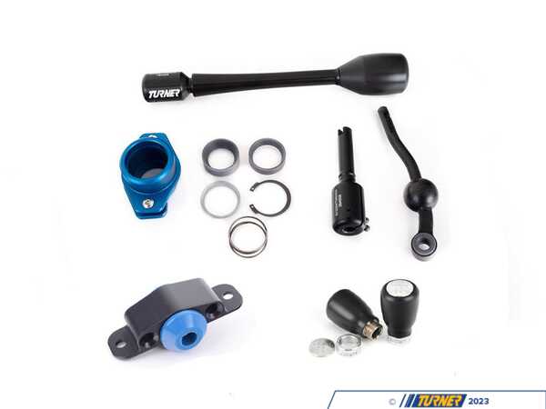 Doorbusters F22 / F3X 6-Speed Weighted Shift Knob AND Polyurethane Shifter Arm Bushing With Turner Double Adjustable Short Shift Kit Purchase 013263TMS012ADBK