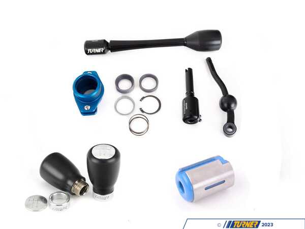 Doorbusters F8X 6-Speed Weighted Shift Knob AND Polyurethane Shifter Arm Bushing With Turner Double Adjustable Short Shift Kit Purchase 013263TMS011DBKT