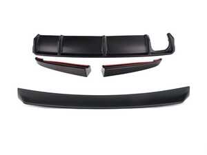 E36 M3 Matte Black High Kick Trunk Spoiler With Matte Black ABS Diffuser Purchase
