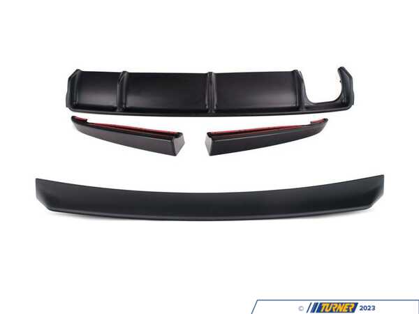Doorbusters E36 M3 Matte Black High Kick Trunk Spoiler With Matte Black ABS Diffuser Purchase 006706LA09DBKT