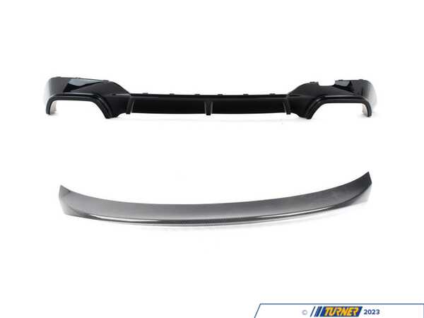 Enthusiast Bundles G20 M340 Carbon Diffuser & Carbon High Kick Spoiler 013748LA01EBKT