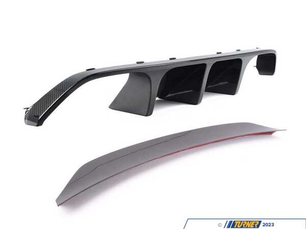 Enthusiast Bundles F80 M3 Carbon High Kick Trunk Spoiler With Carbon Diffuser 023241TMS01EBKT
