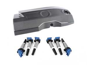 F2X / F3X N55 Set Of N55 Ignition Coils With Carbon Fiber Engine Cover