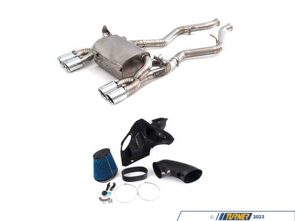 Enthusiast Bundles S65 Carbon Air Intake System With Titanium Valved Axleback Exhaust 013888LA0102EBKT
