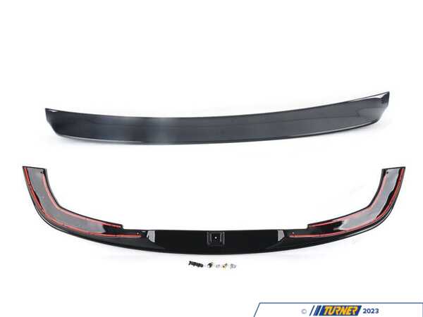 Enthusiast Bundles E46 M3 High Kick Trunk Spoiler & Gloss Black Front Lip 047730LA01EBKT
