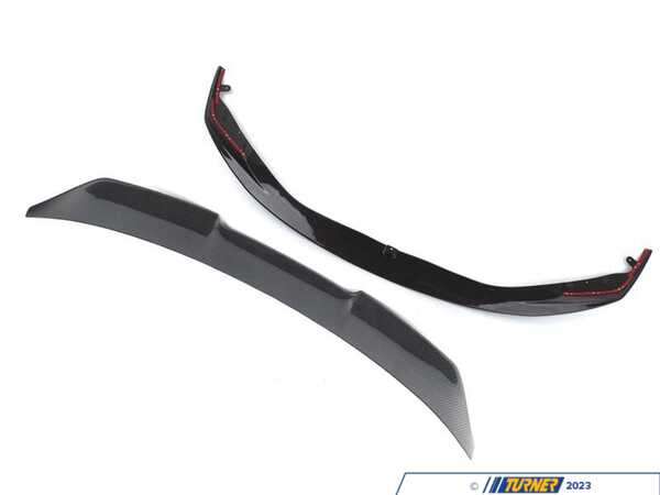 Enthusiast Bundles G80 M3 Carbon High Kick Trunk Spoiler With Carbon Front Lip 008686LA01EBKT